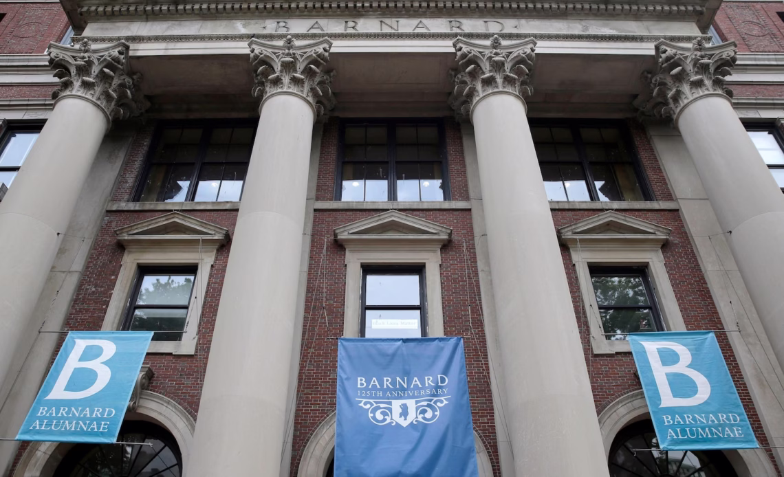 Pro-Palestinian protesters force their way into Barnard College building