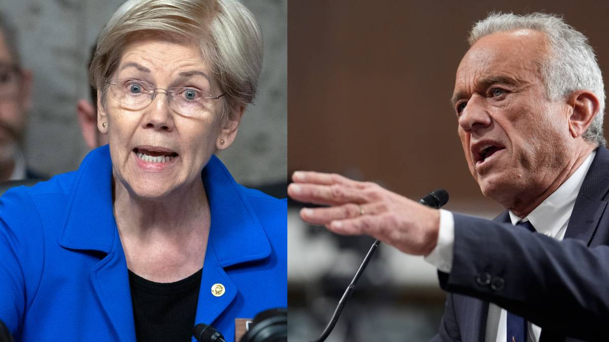 Click to play video: 'RFK Jr. and Elizabeth Warren get into heated debate over vaccine question at confirmation hearing'