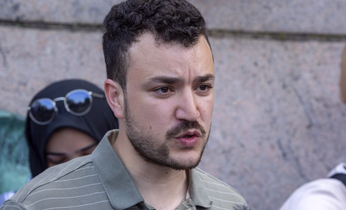 Mahmoud Khalil's lawyers appear in court over jurisdiction of Columbia activist's case