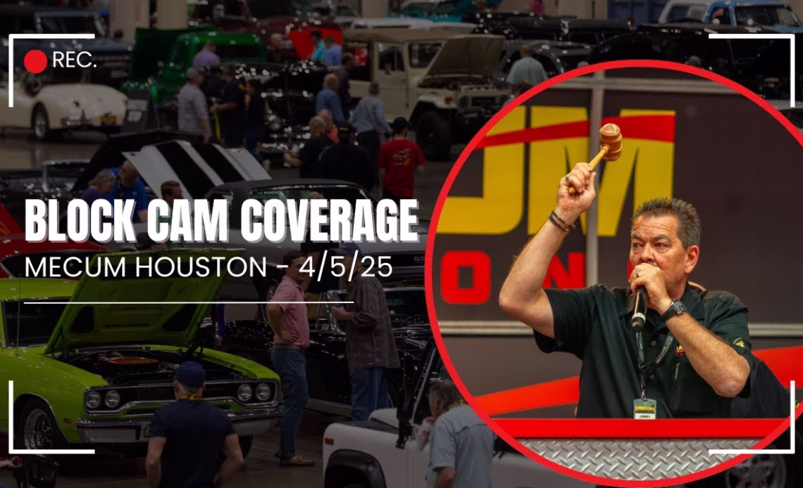 Mecum Houston Live Block Cam: Thursday, April 3, 2025