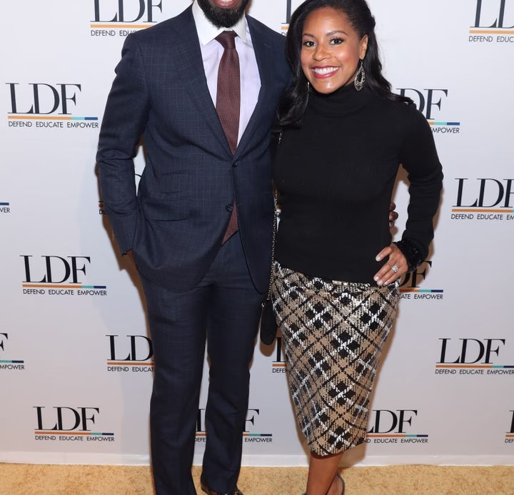 Sheinelle Jones and Uche Ojeh attend the NAACP LDF 33rd National Equal Justice Awards Dinner on Nov. 7, 2019, in New York City.