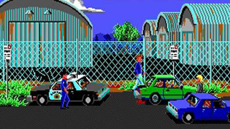 Still from the classic graphical adventure game Police Quest.