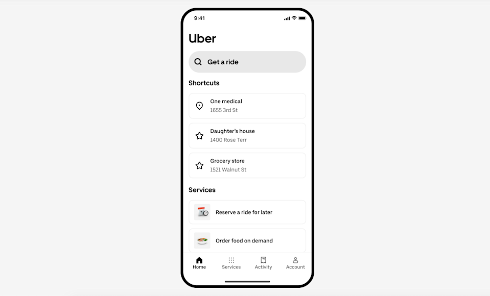The simplified version of the app.