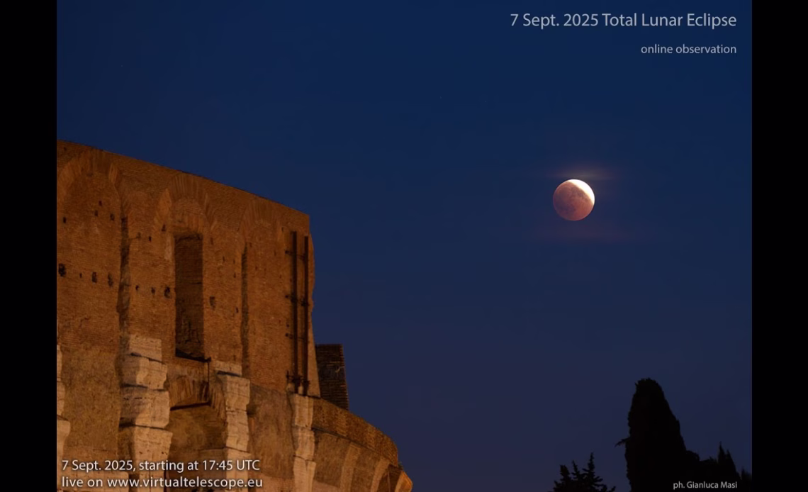 The 7 Sept. 2025 Total Lunar Eclipse: online observation – 7 Sept. 2025 - YouTube
