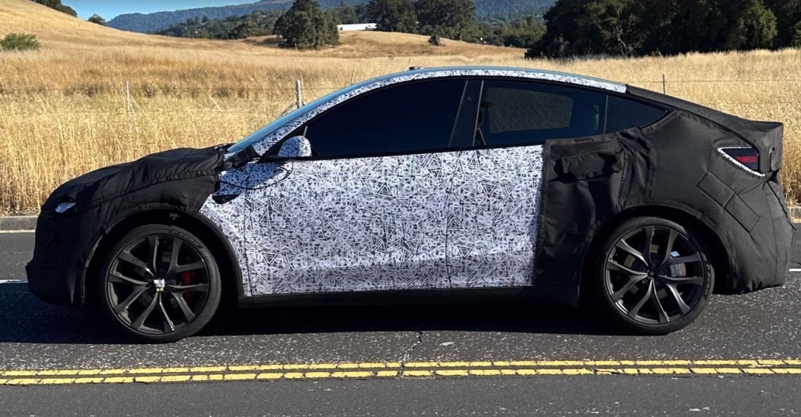 Tesla's refreshed Model Y Performance finally breaks cover in California