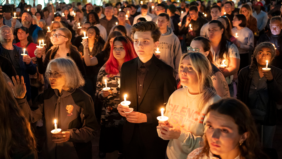 Charlie Kirk mourners 
