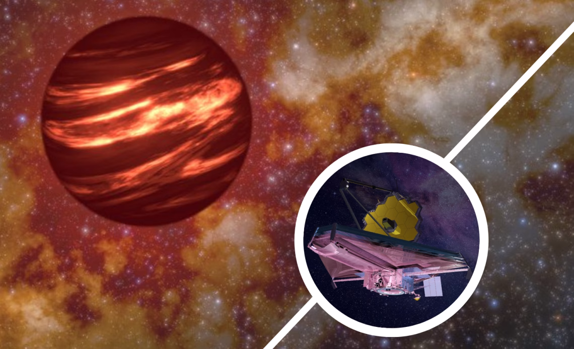 A reddish orb with light streaks all over it.
