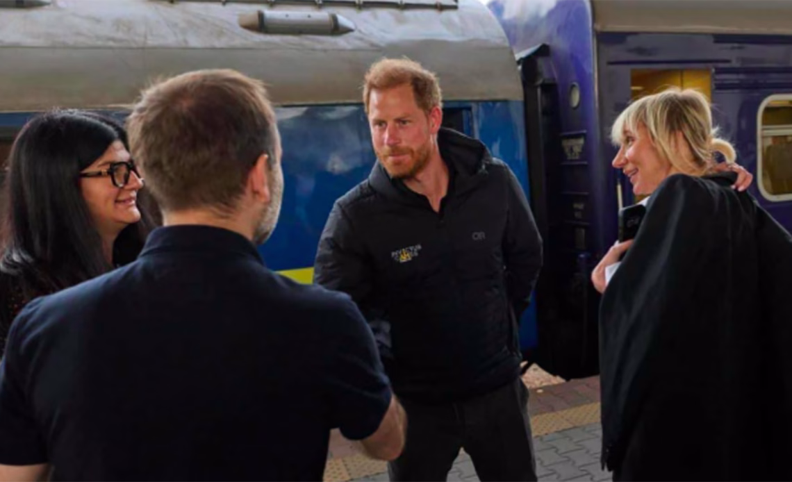 Prince Harry arrives in Kyiv on surprise visit